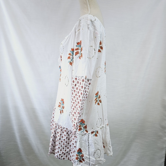 Sundance Floral Boho Tunic Dress size Large - Picture 6 of 9